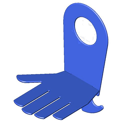 EF03031003-000HA - Handy-Ablage " PowerPort Holder" , blau, HAND